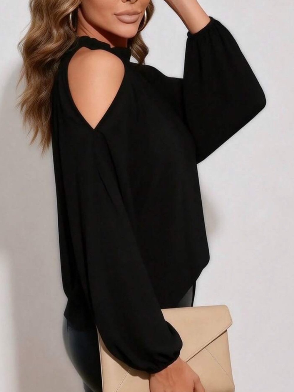 Boho cold shoulder blouse - Picture 4 of 4